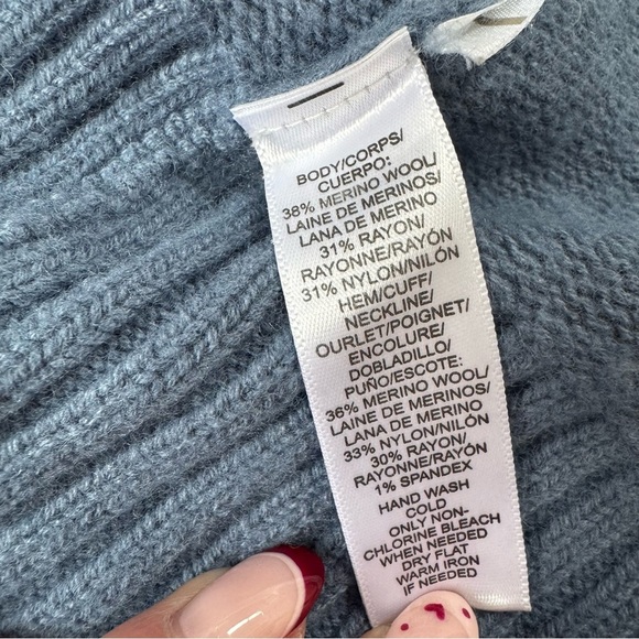 LOFT Blue Knit Cardigan - Picture 3 of 4